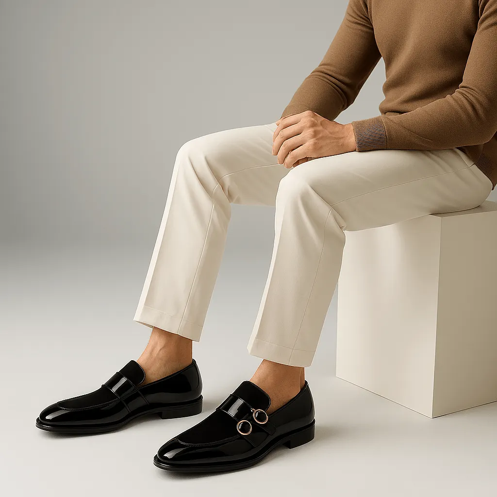 Domoir | Red Sole Monk Loafers