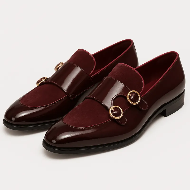Domoir | Red Sole Monk Loafers
