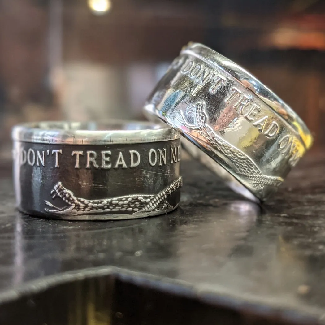 Don't Tread On Me Coin Ring - Classic Version
