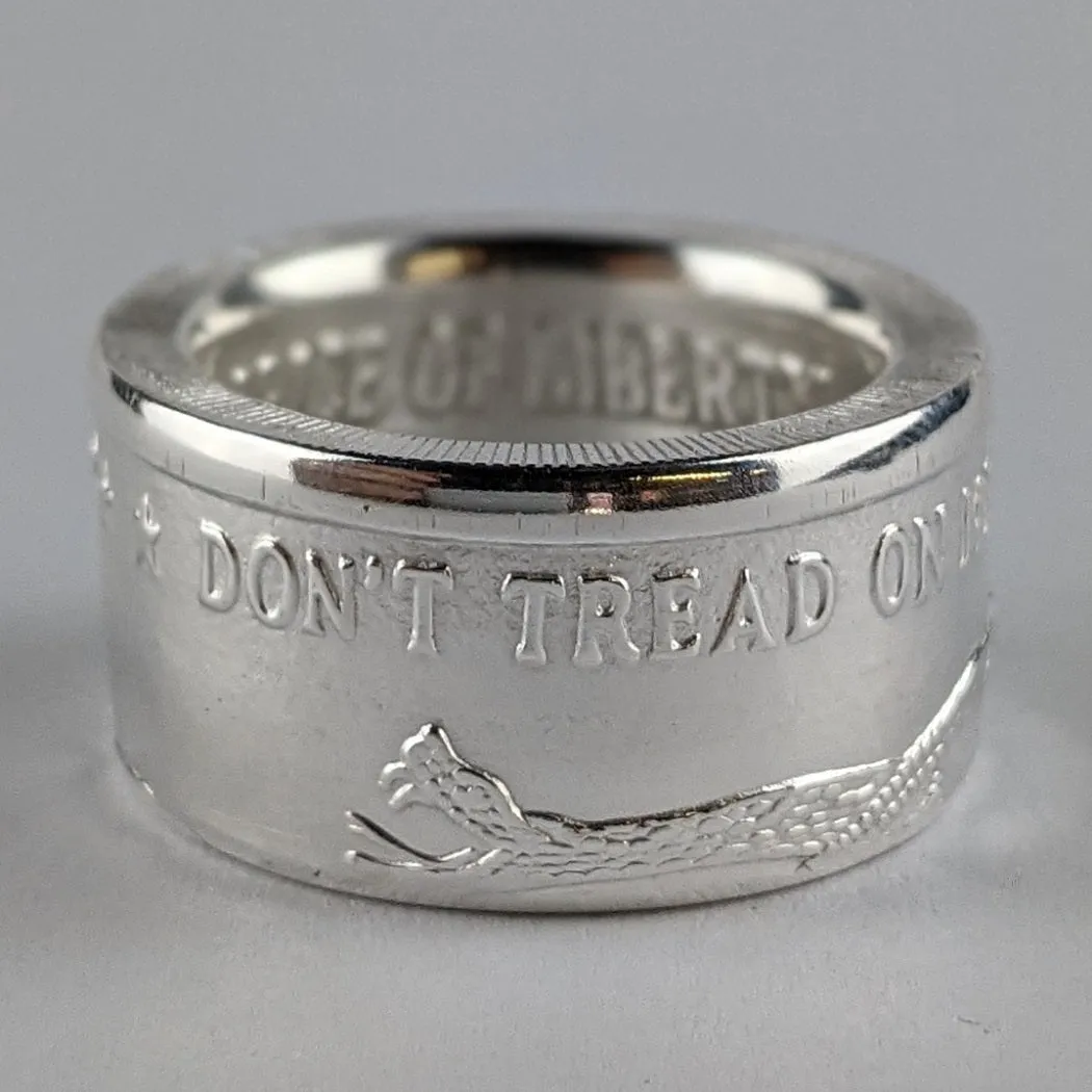 Don't Tread On Me Coin Ring - Classic Version