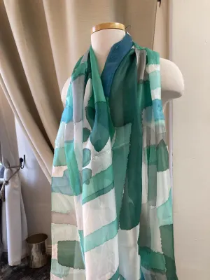 Dupatta Designs Huntington Hand Painted Scarf