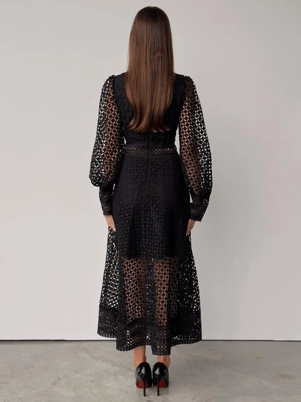 Elegant Black Lace Dress