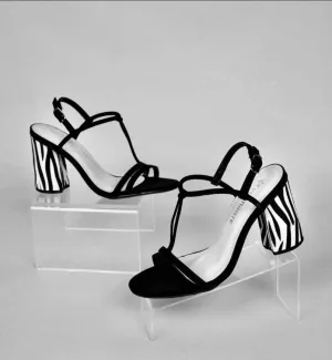 Elegant printer shoe in zebra Via Marte