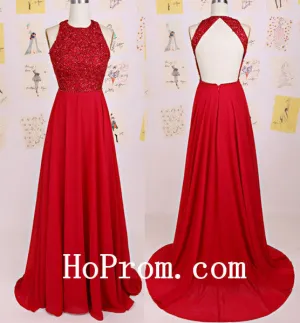 Elegant Red Prom Dresses,A-Line Prom Dress,Evening Dress