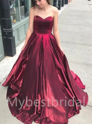 Elegant Sweetheart Sleeveless A-line Prom Dresses,PDS0571