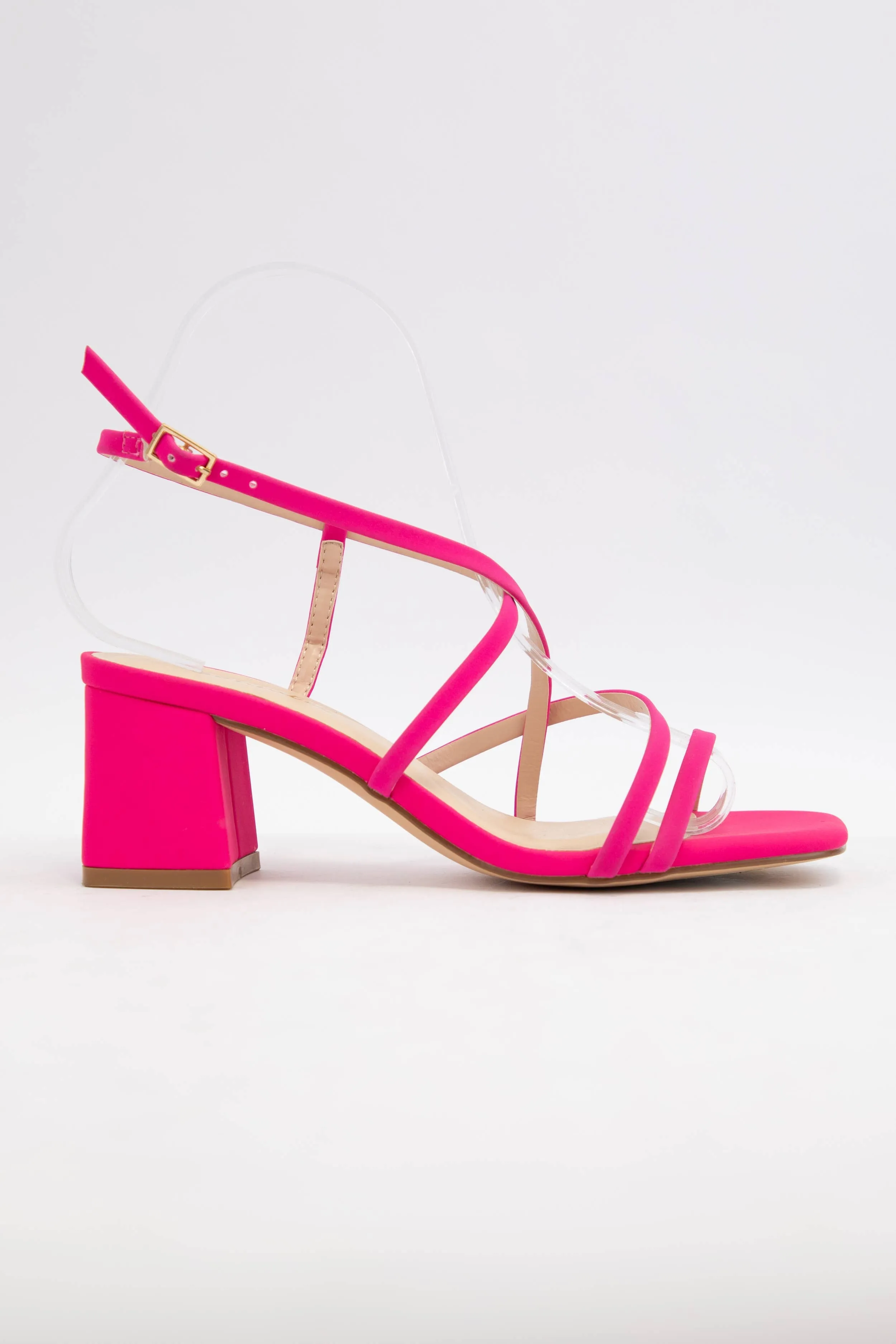 Eliza Strappy Block Heel