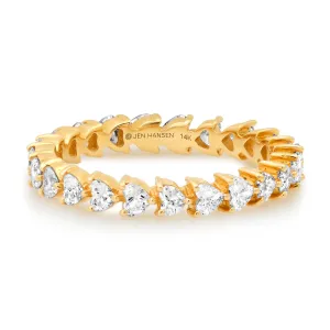 ETERNAL HEARTS DIAMOND RING, 14kt GOLD