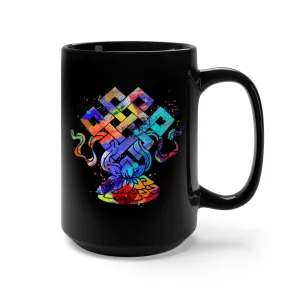 Eternal Knot Black Mug 15oz