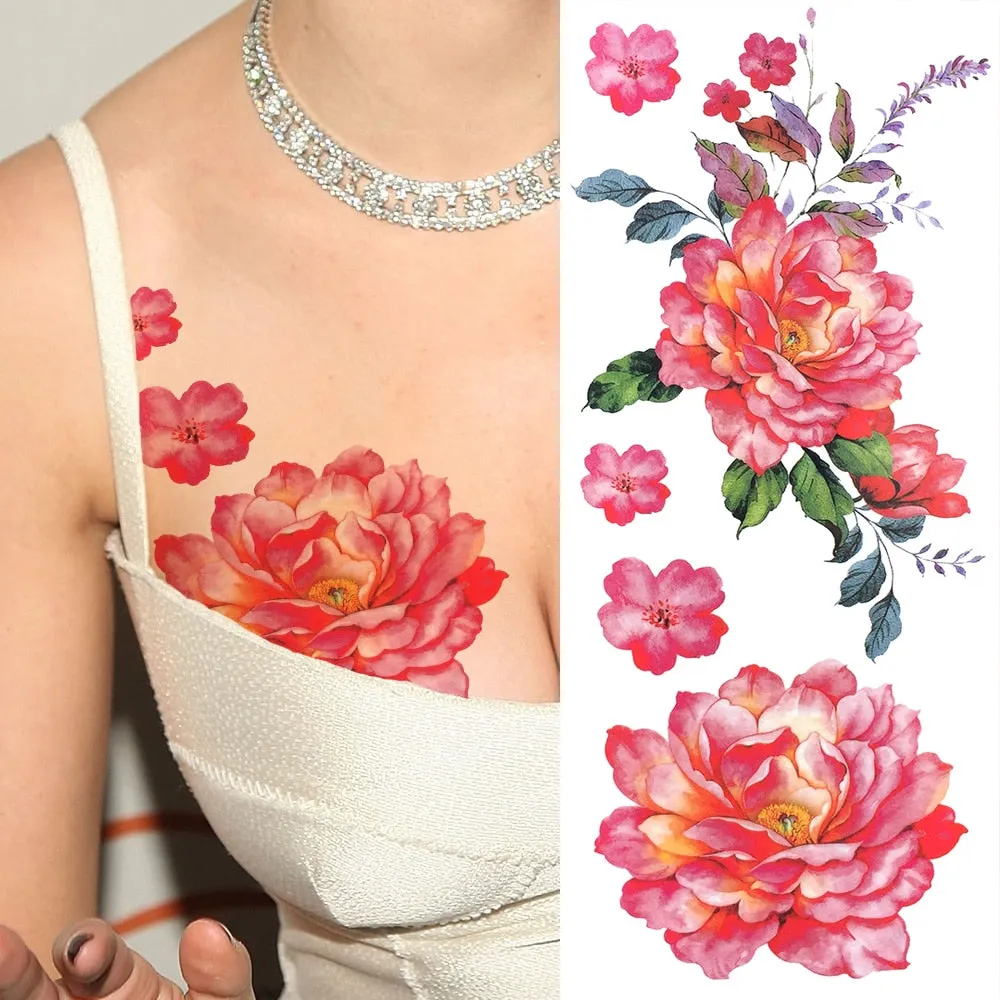 Eternal Lock  Tribal Chain Temporary Tattoo
