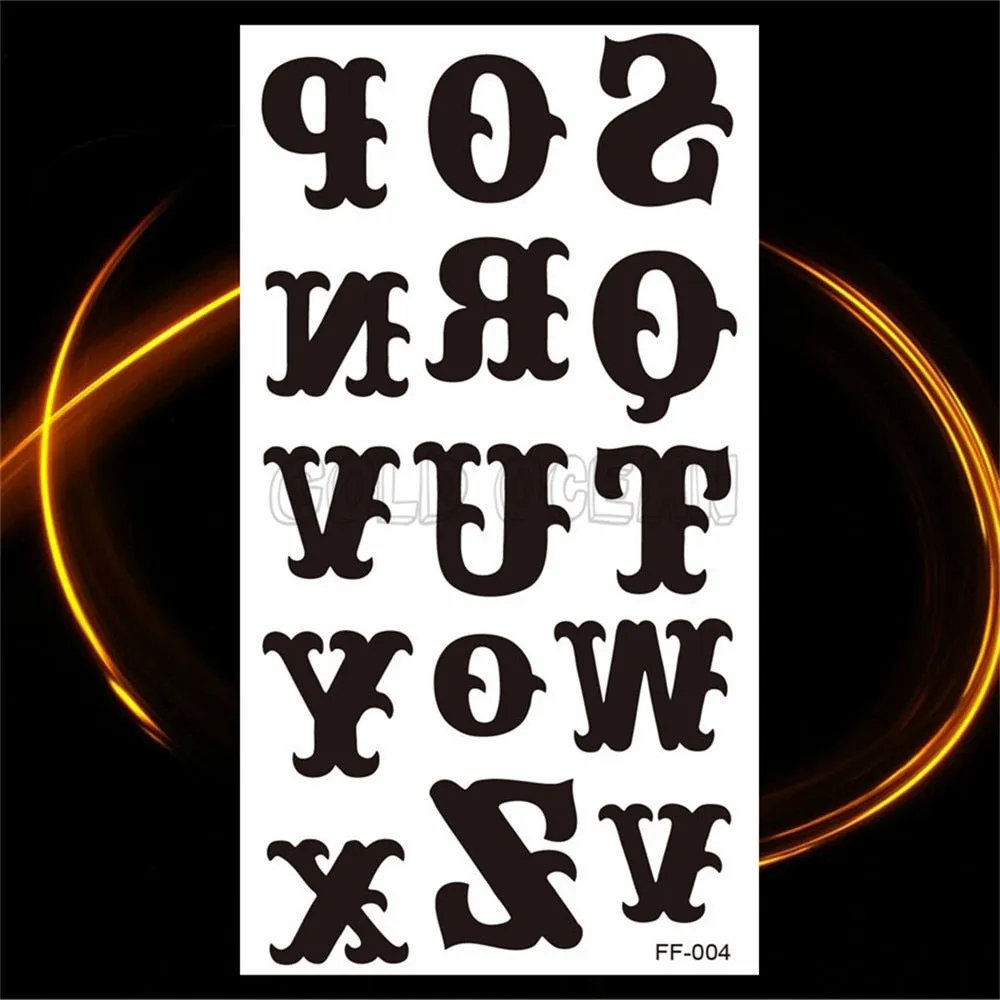 Eternal Lock  Tribal Chain Temporary Tattoo