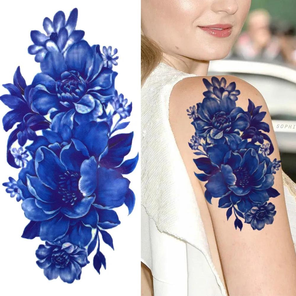 Eternal Lock  Tribal Chain Temporary Tattoo