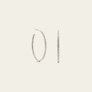 eternity diamond hoops
