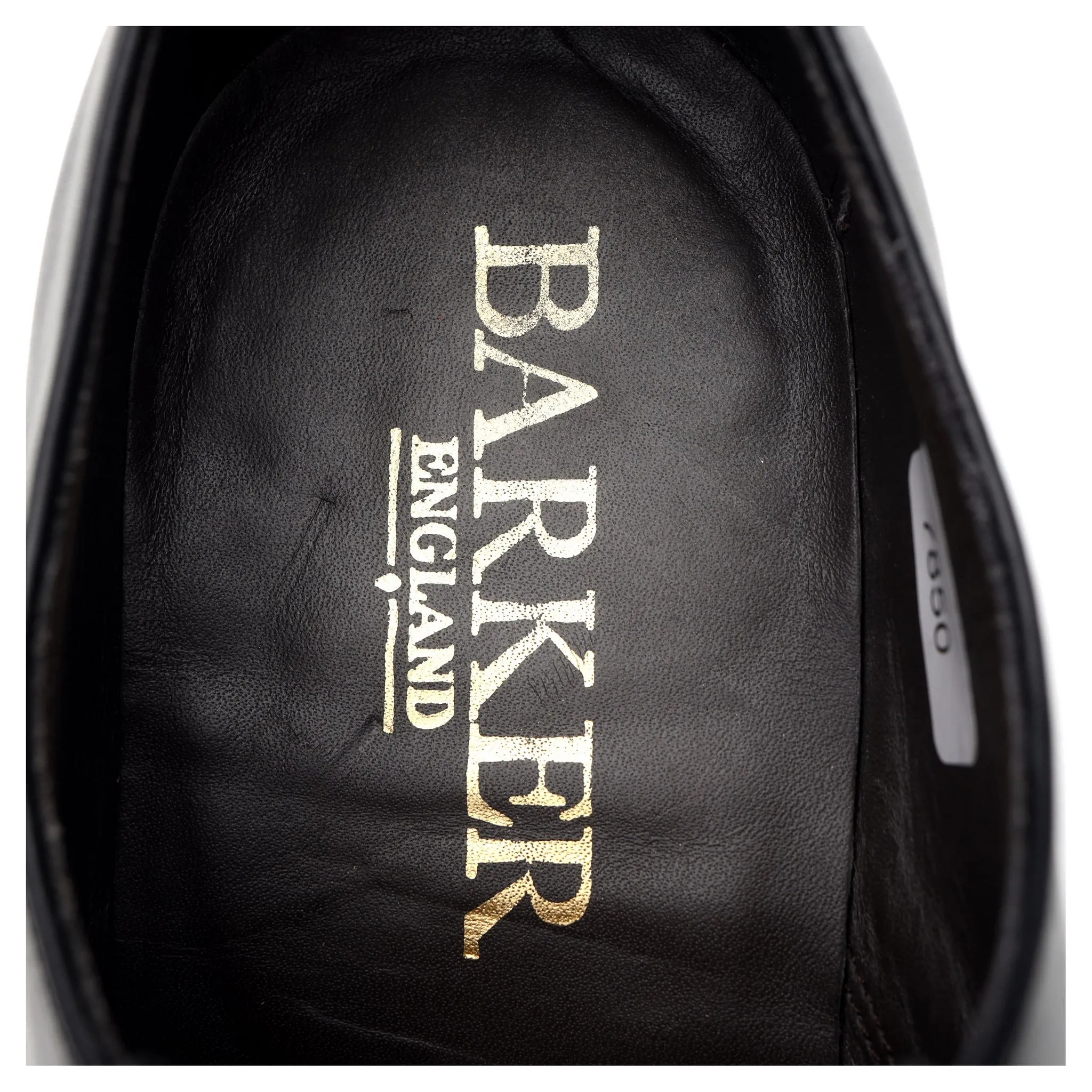 'Eton' Black Leather Derby UK 7 G