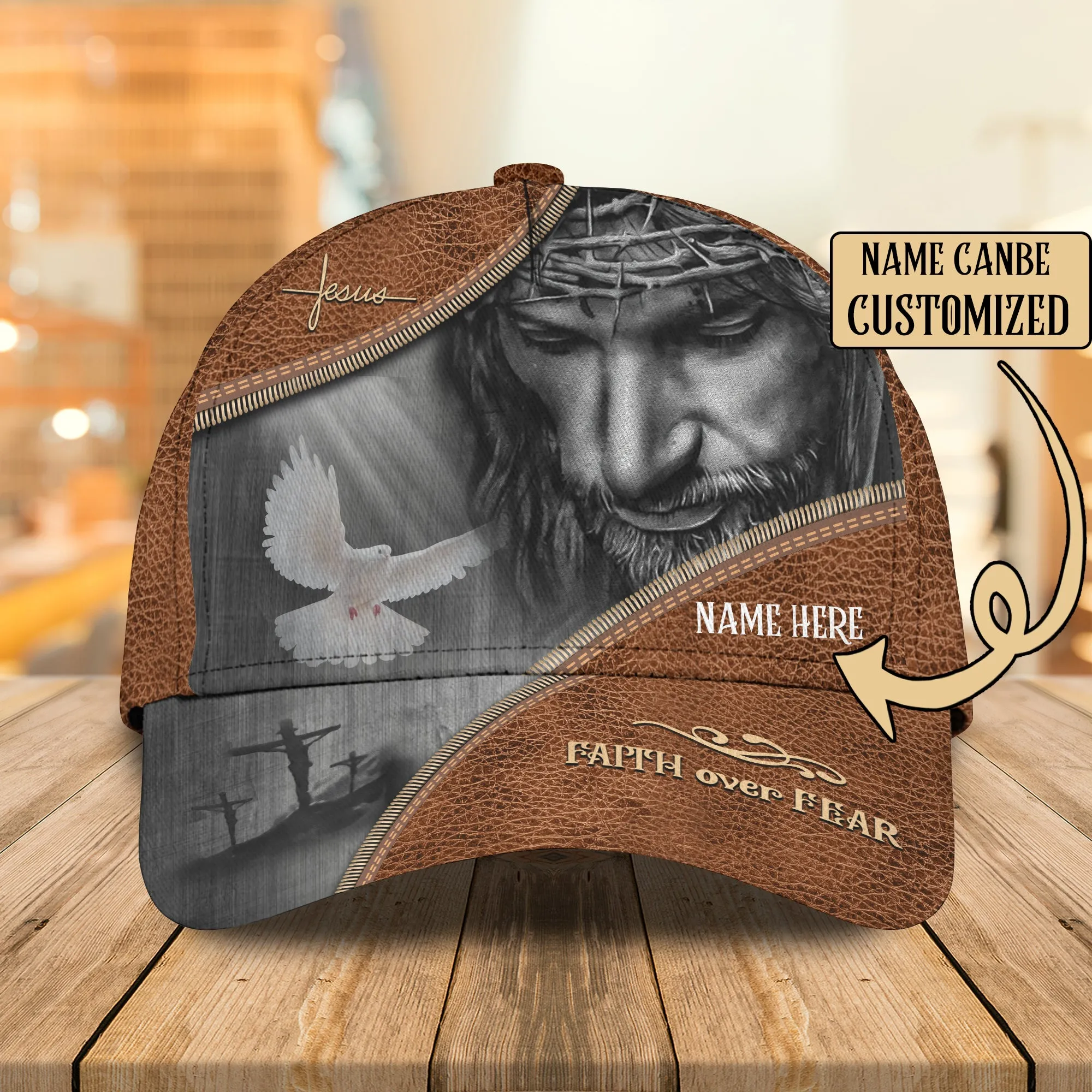 Faith Over Fear - Personalized Name Cap - Nmd 02