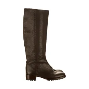 Fendi Brown Selleria Knee High Boots
