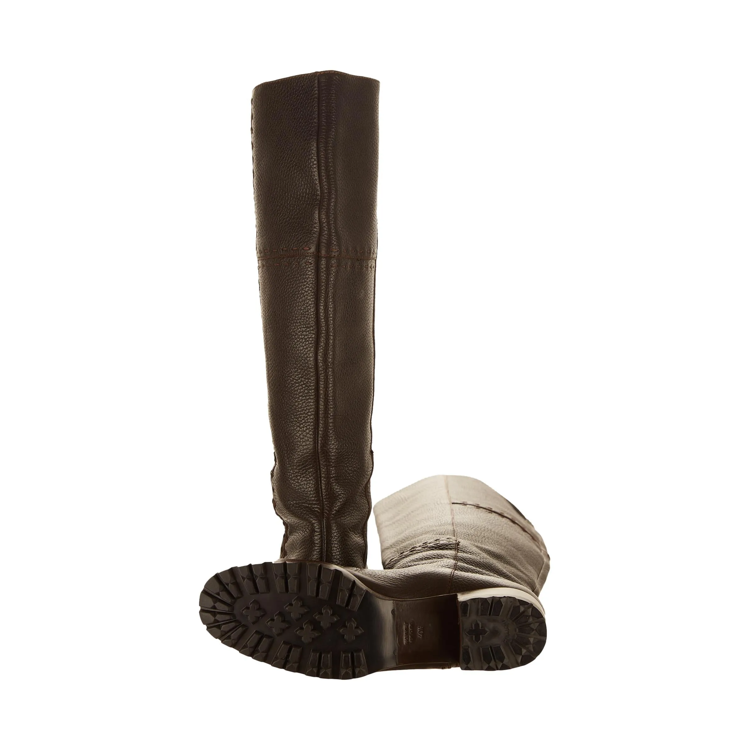 Fendi Brown Selleria Knee High Boots