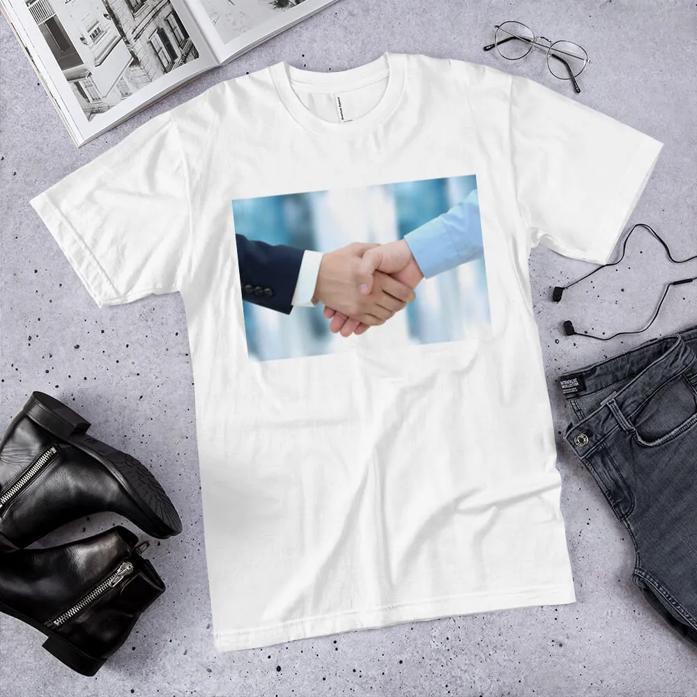 Firm handshake between business associates