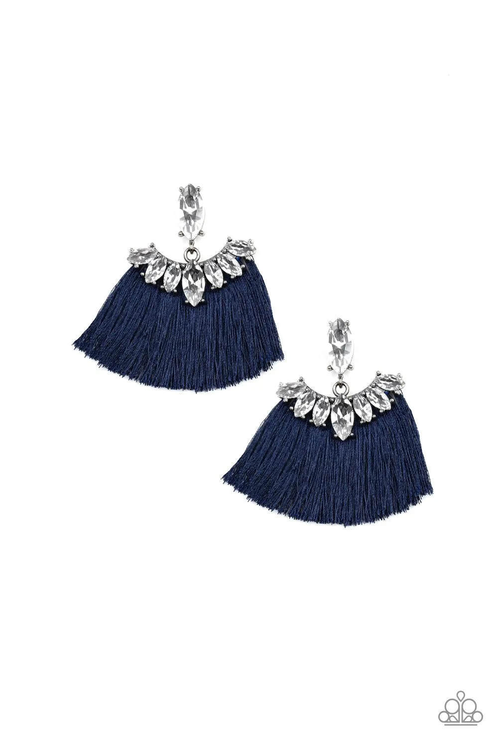 Formal Flair - Blue Paparazzi Earrings