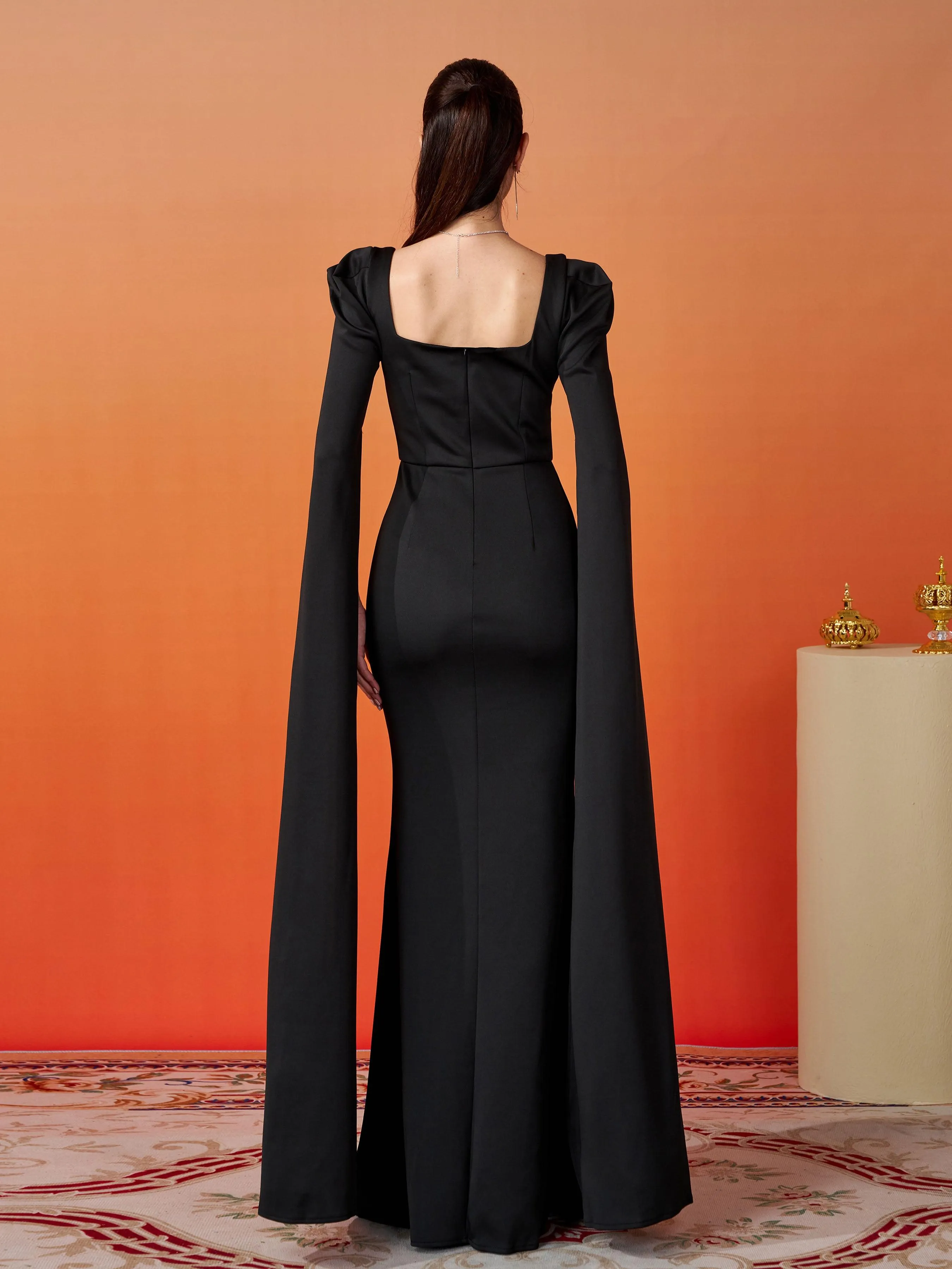 Formal Square Neck Mermaid Dress XJ878