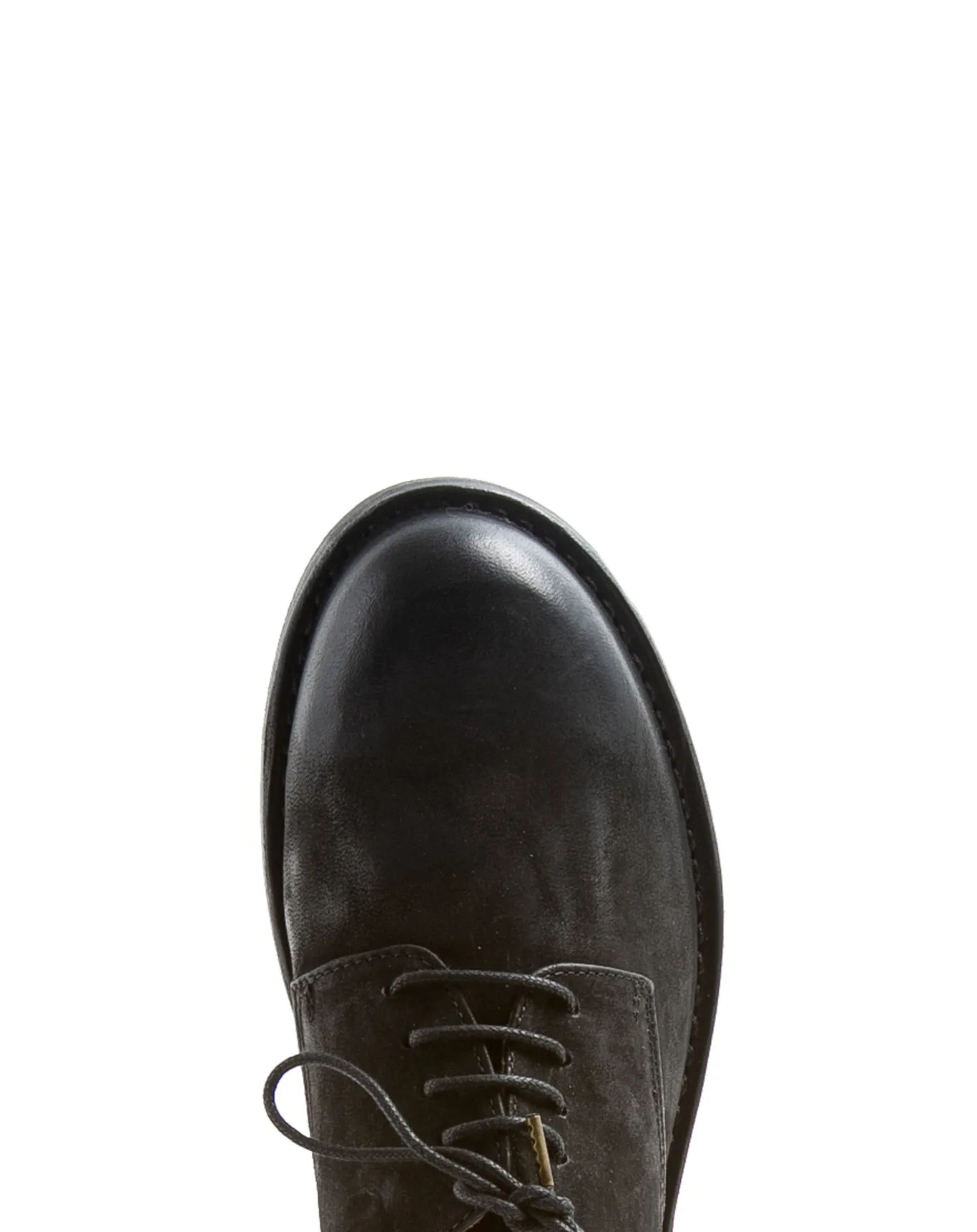 FRED Black Leather Derby Shoes