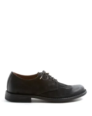 FRED Black Leather Derby Shoes
