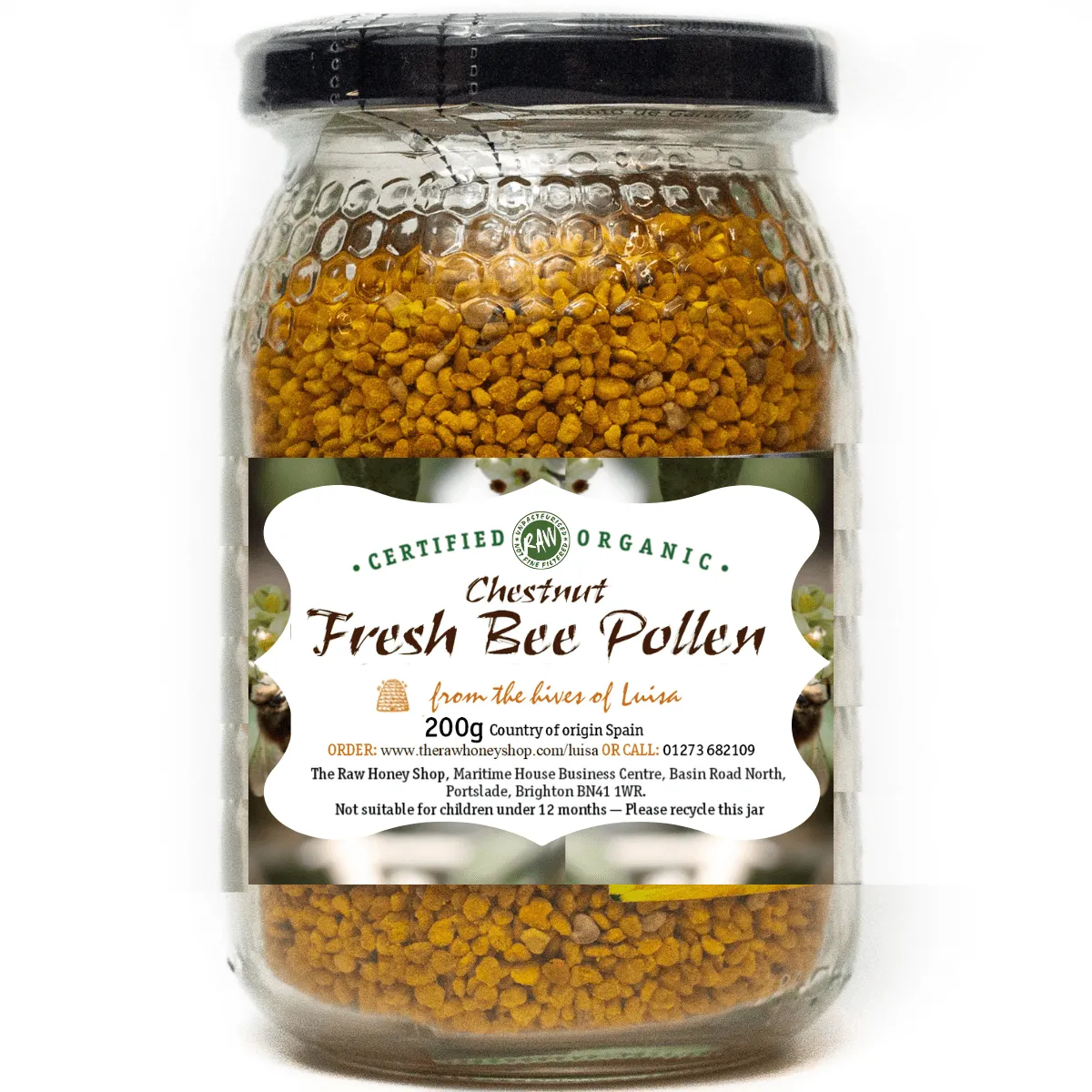 Fresh Raw Organic Chestnut Bee Pollen - 200g