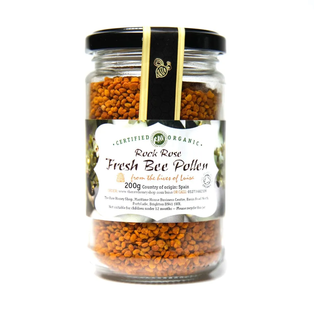 Fresh Raw Organic Rock Rose Bee Pollen - 200g