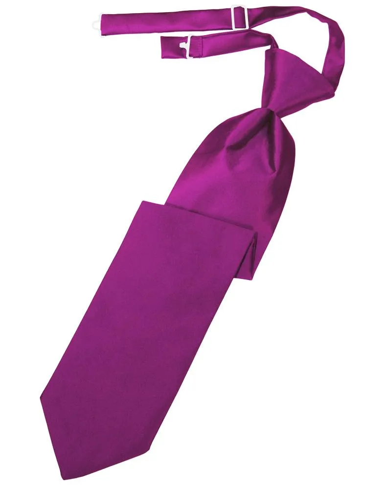 Fuchsia Luxury Satin Necktie