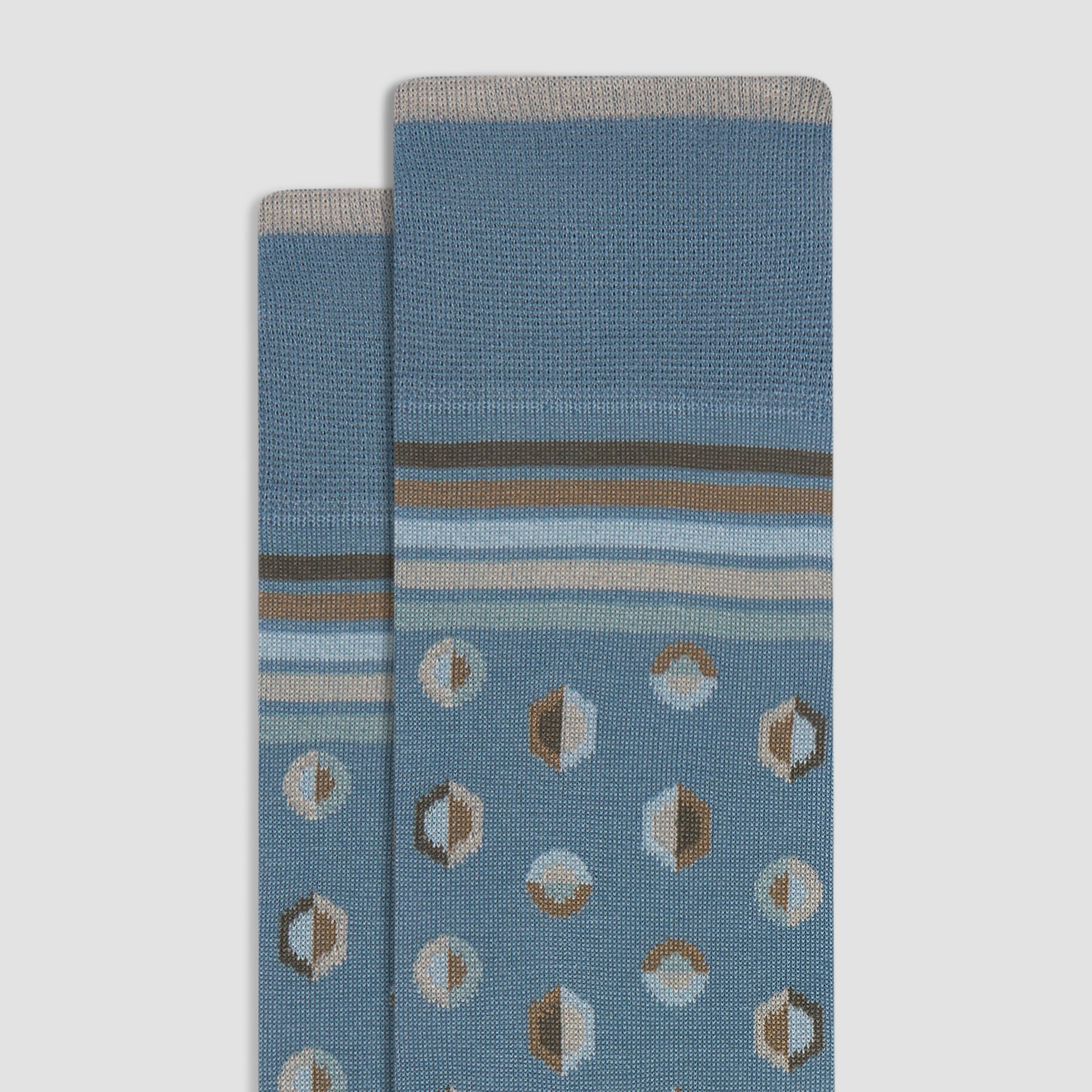 Geometric Mid-Calf Socks