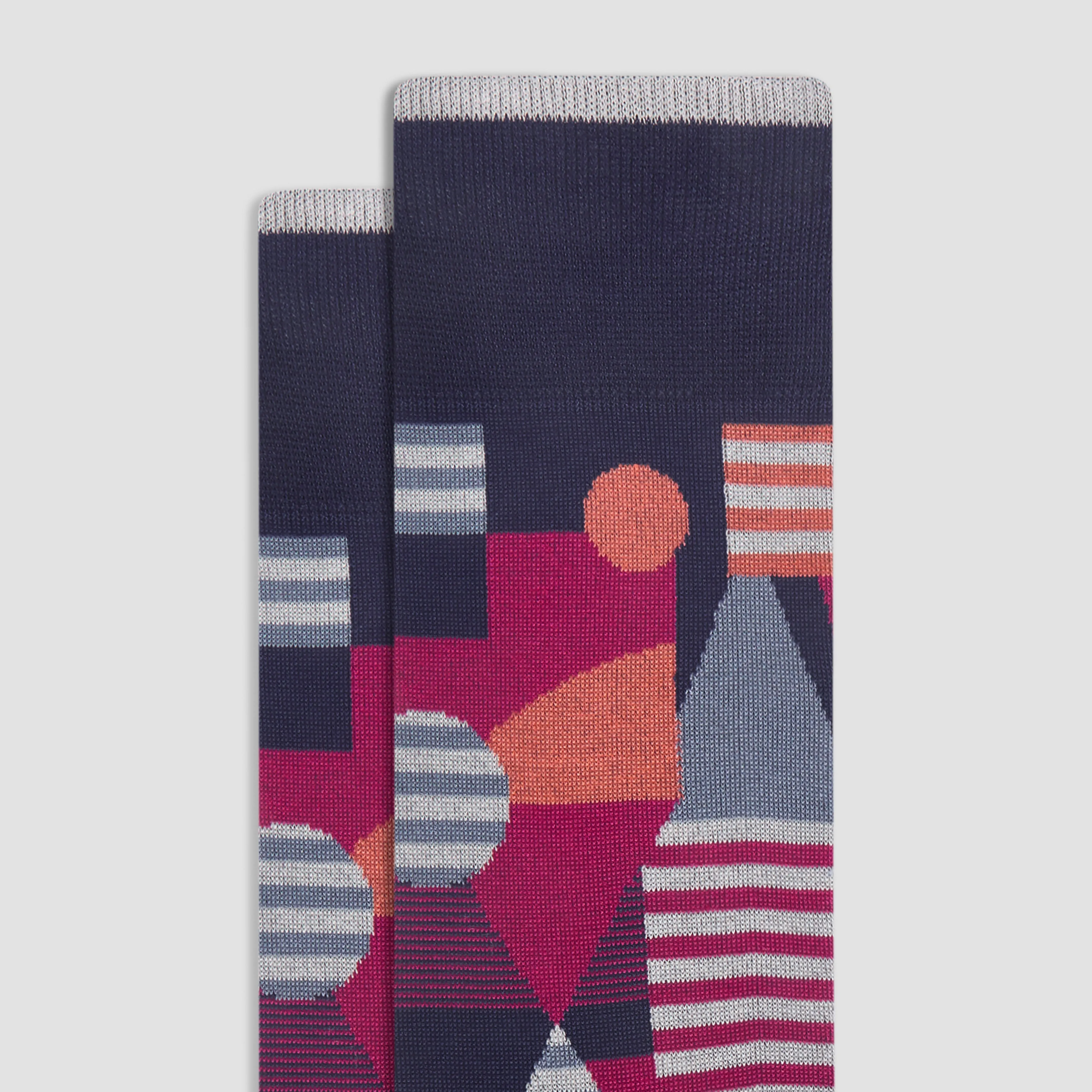 Geometric Mid-Calf Socks