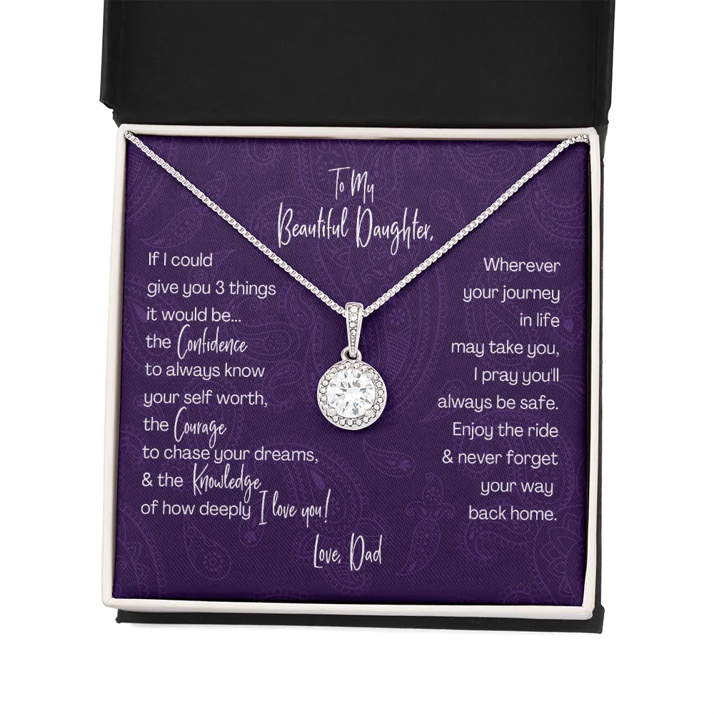 Gift for Daughter from Dad | Confidence, Courage, Knowledge