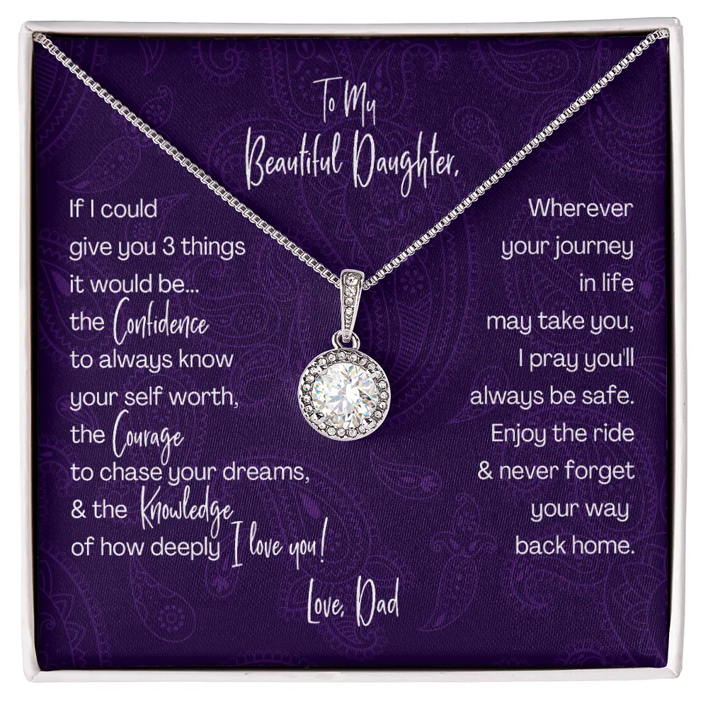 Gift for Daughter from Dad | Confidence, Courage, Knowledge
