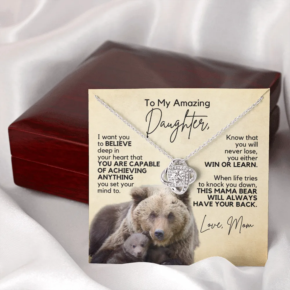 Gift for Daughter | Necklace from Mom | Win or Learn