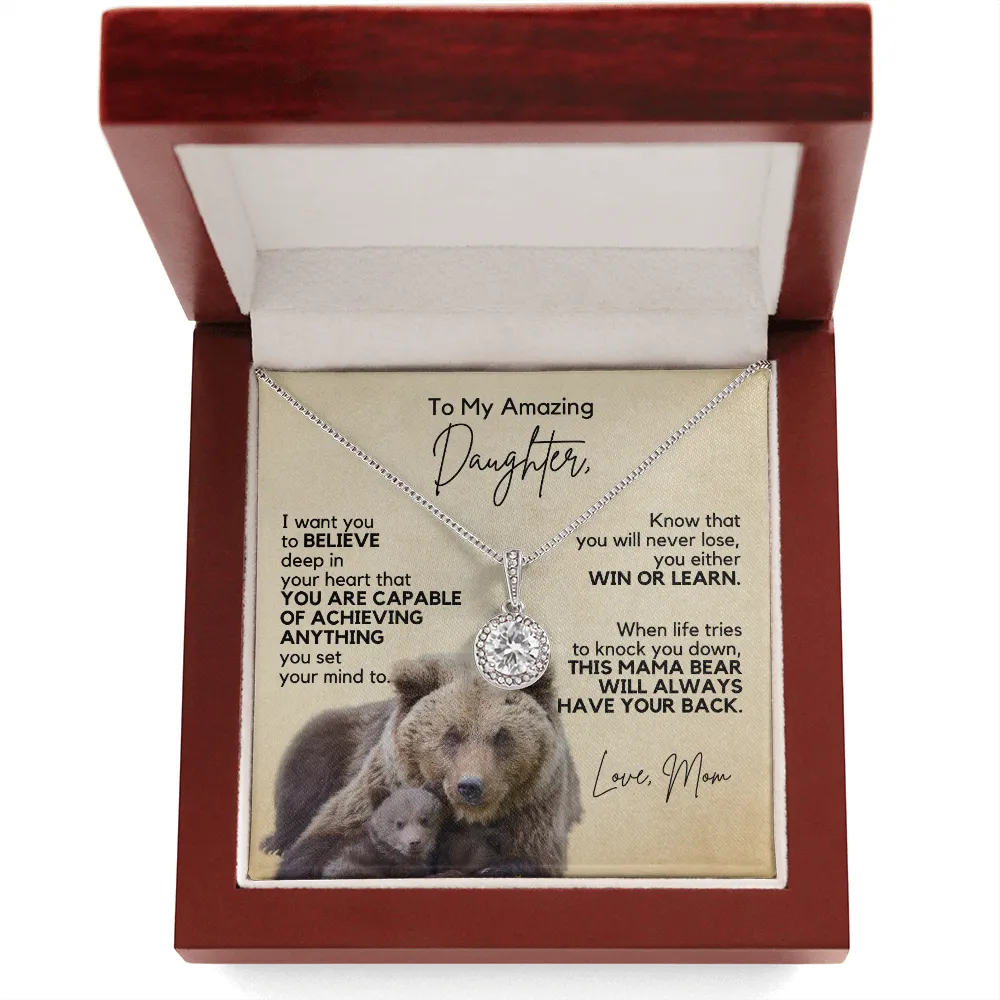 Gift for Daughter | Necklace from Mom | Win or Learn