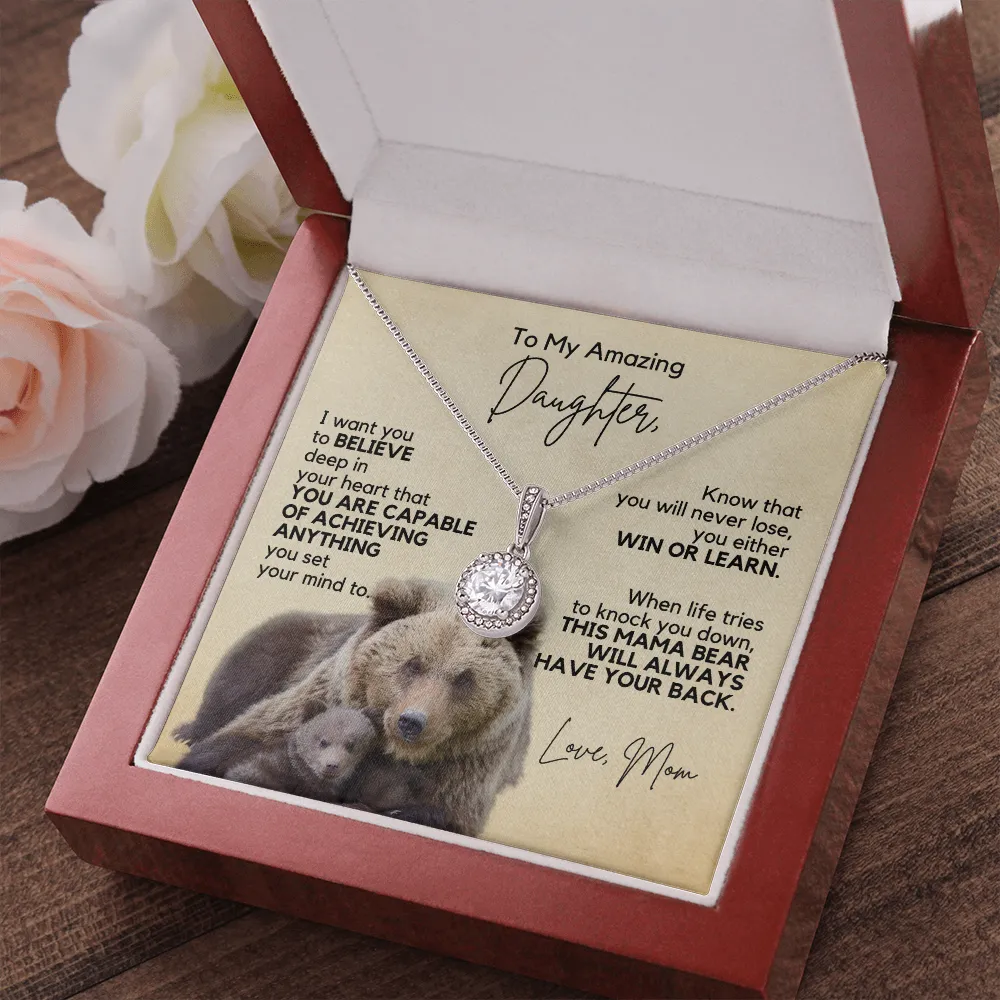 Gift for Daughter | Necklace from Mom | Win or Learn