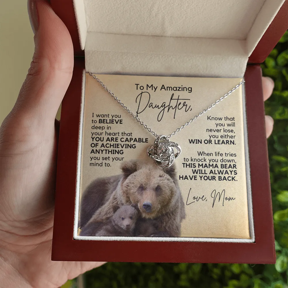 Gift for Daughter | Necklace from Mom | Win or Learn
