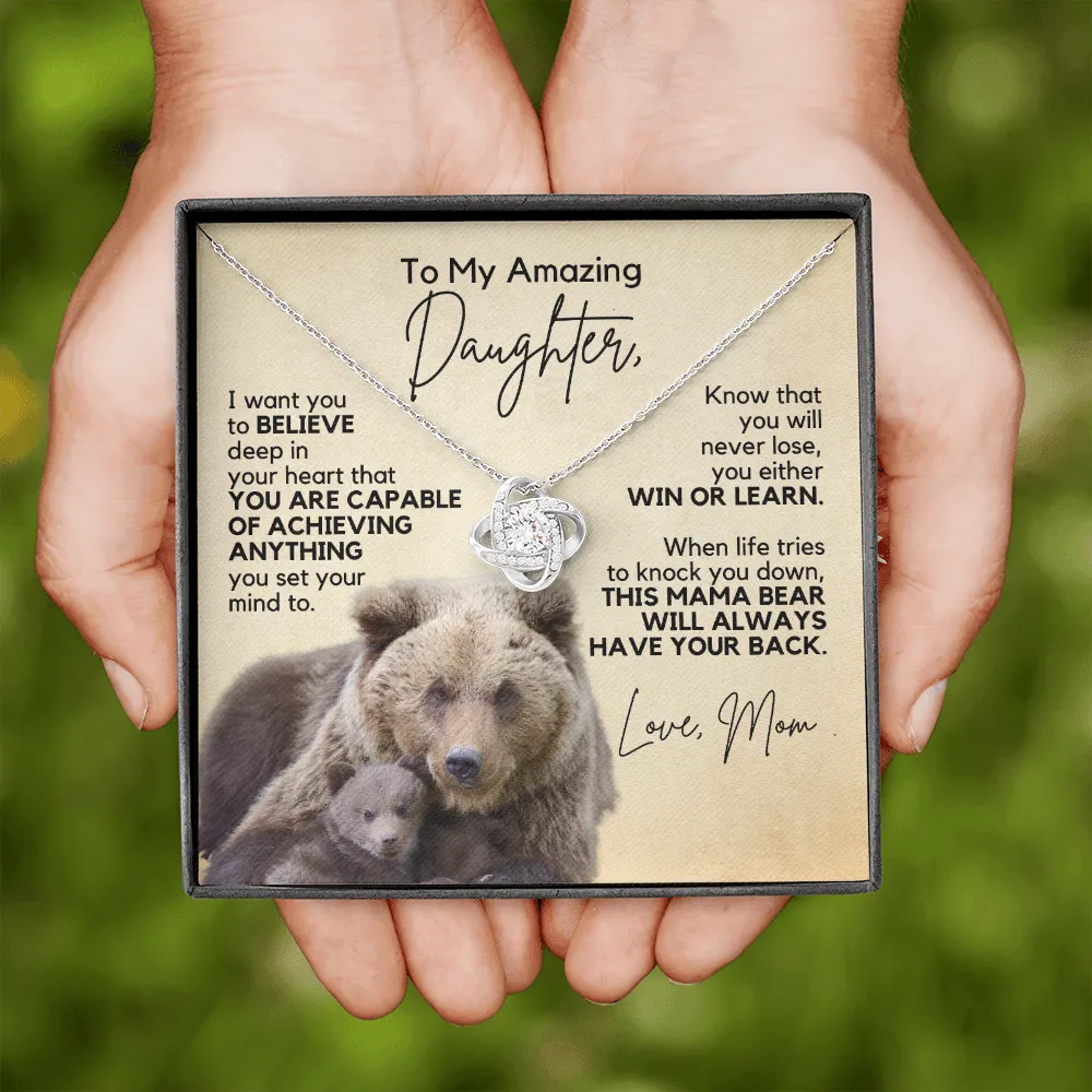Gift for Daughter | Necklace from Mom | Win or Learn