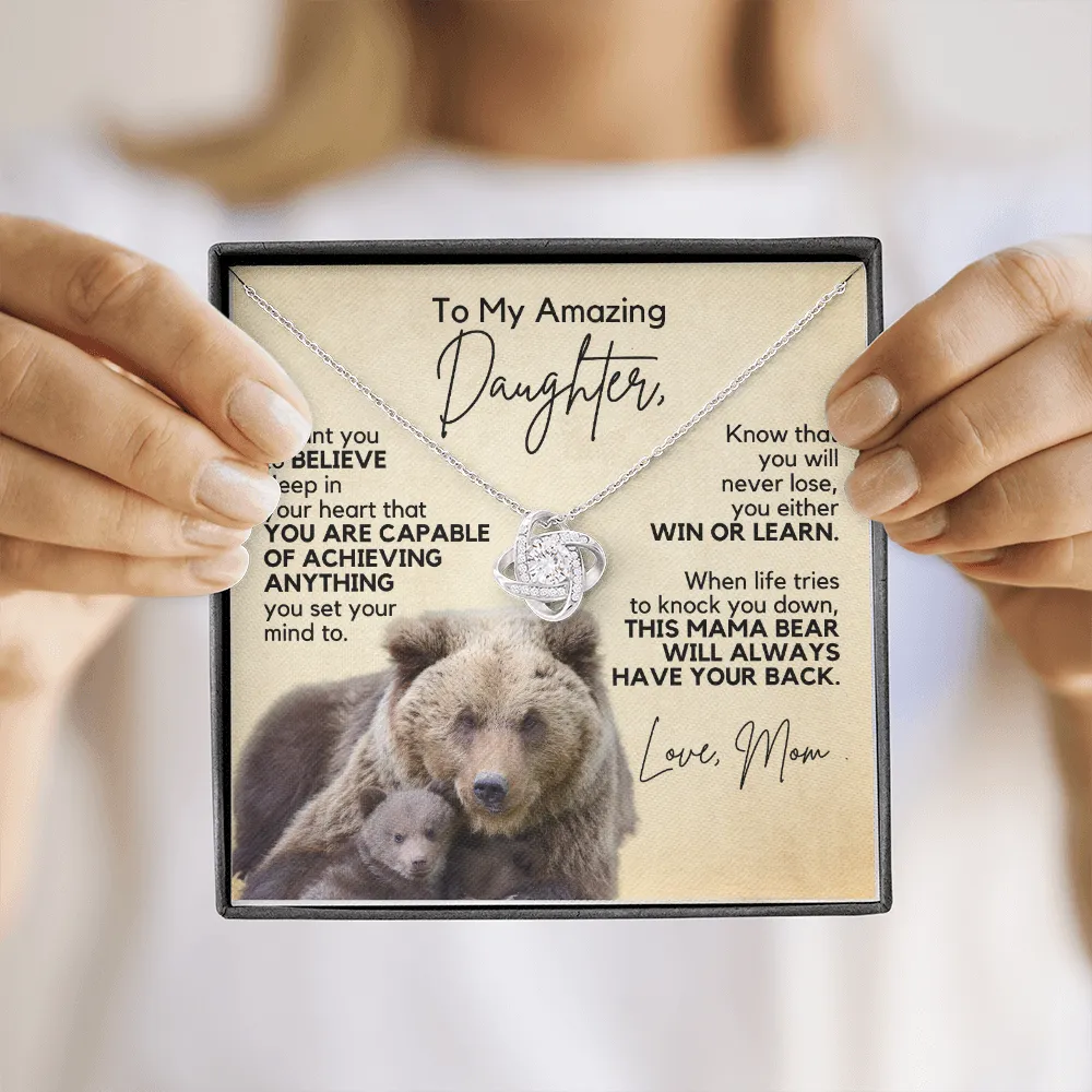 Gift for Daughter | Necklace from Mom | Win or Learn