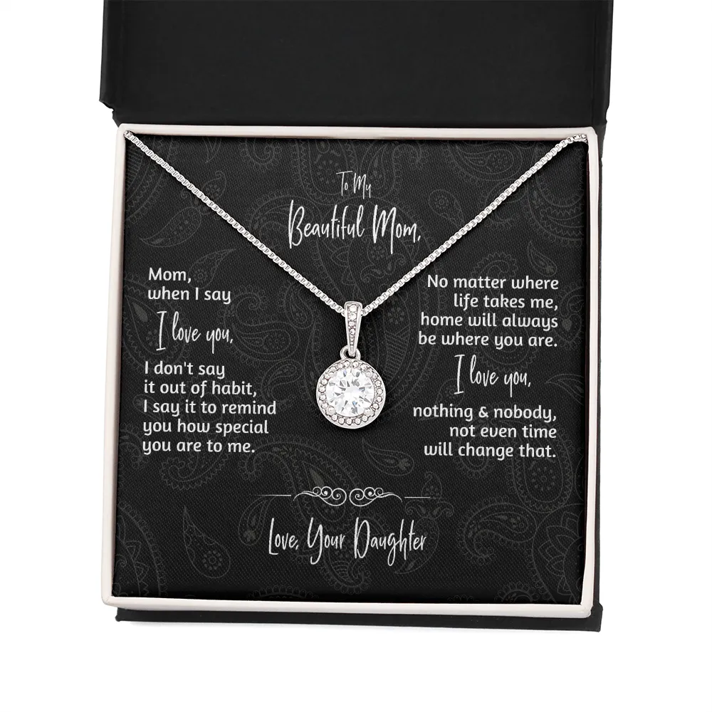Gift for Mom | Necklace from Daughter | I Love You