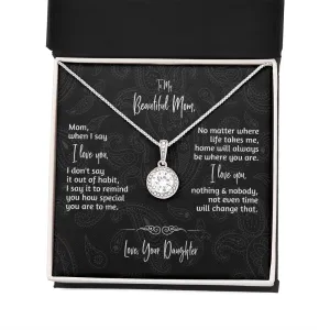 Gift for Mom | Necklace from Daughter | I Love You