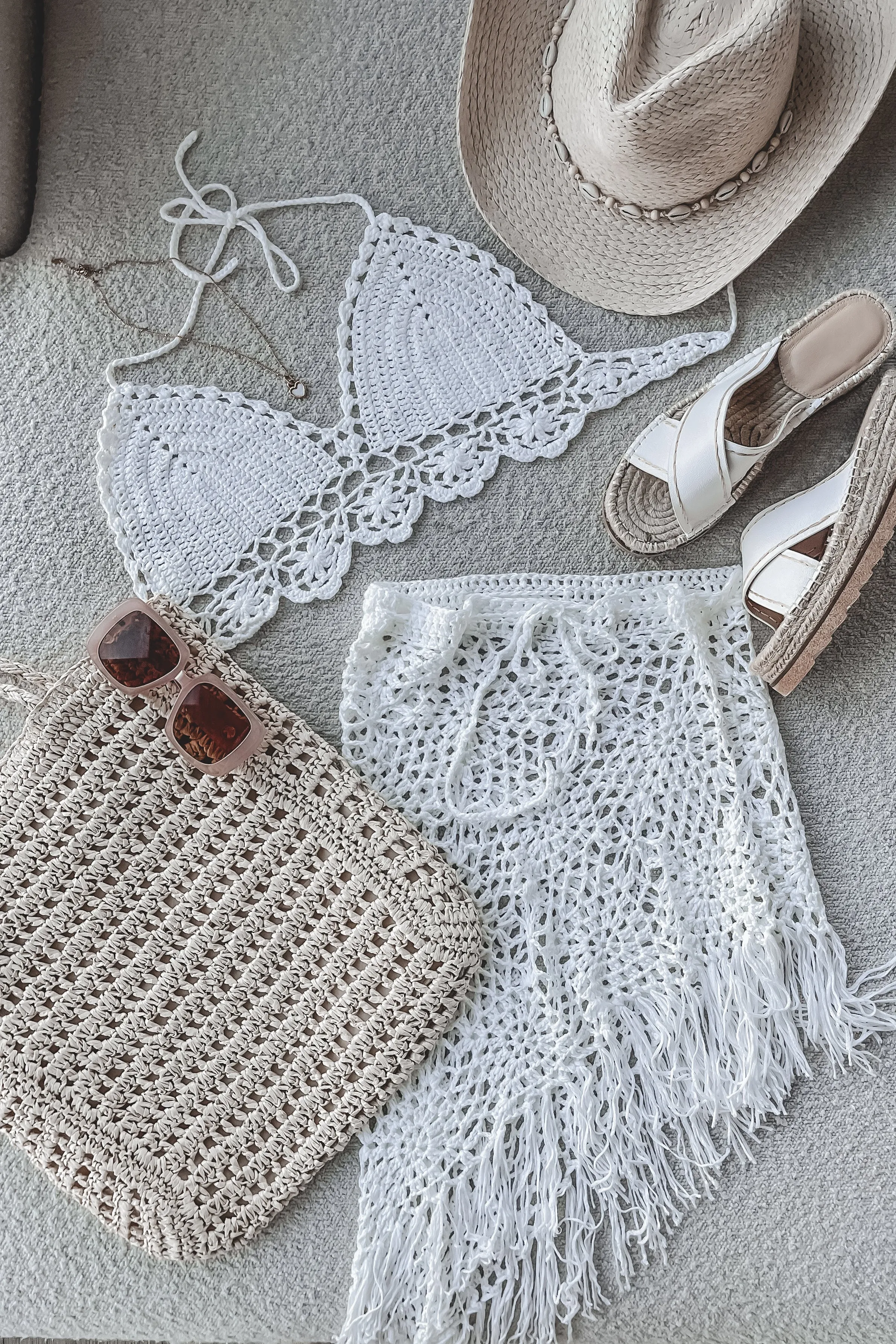 Give Him A Wink Knit Two Piece Set