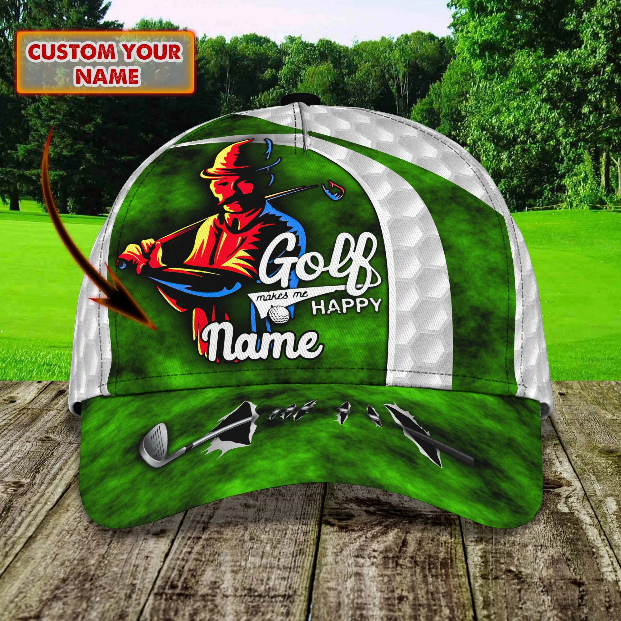 Golf Lover - Personalized Name Cap - Loop - Vhv-cap-043
