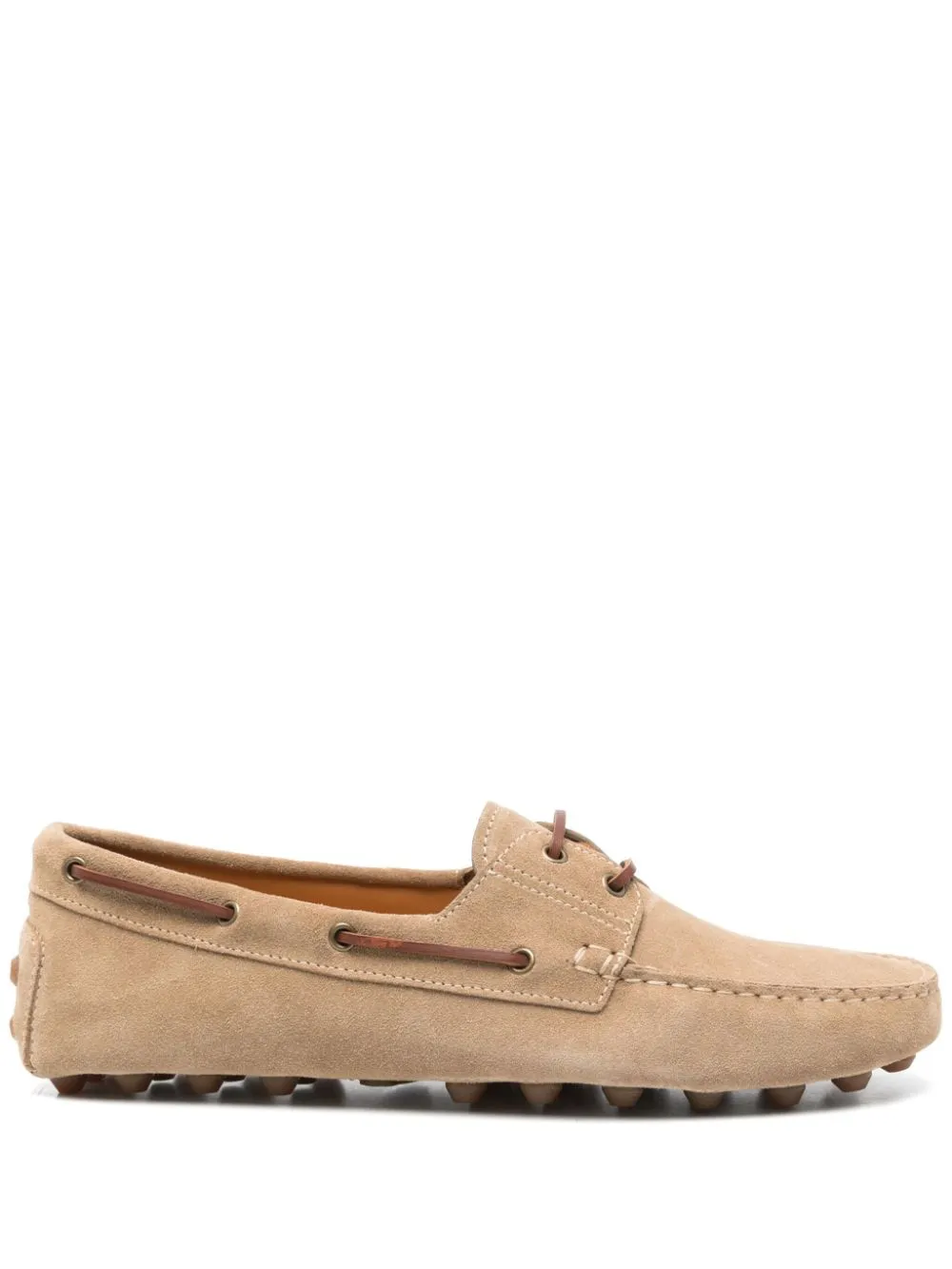 Gommino bubble suede leather loafers