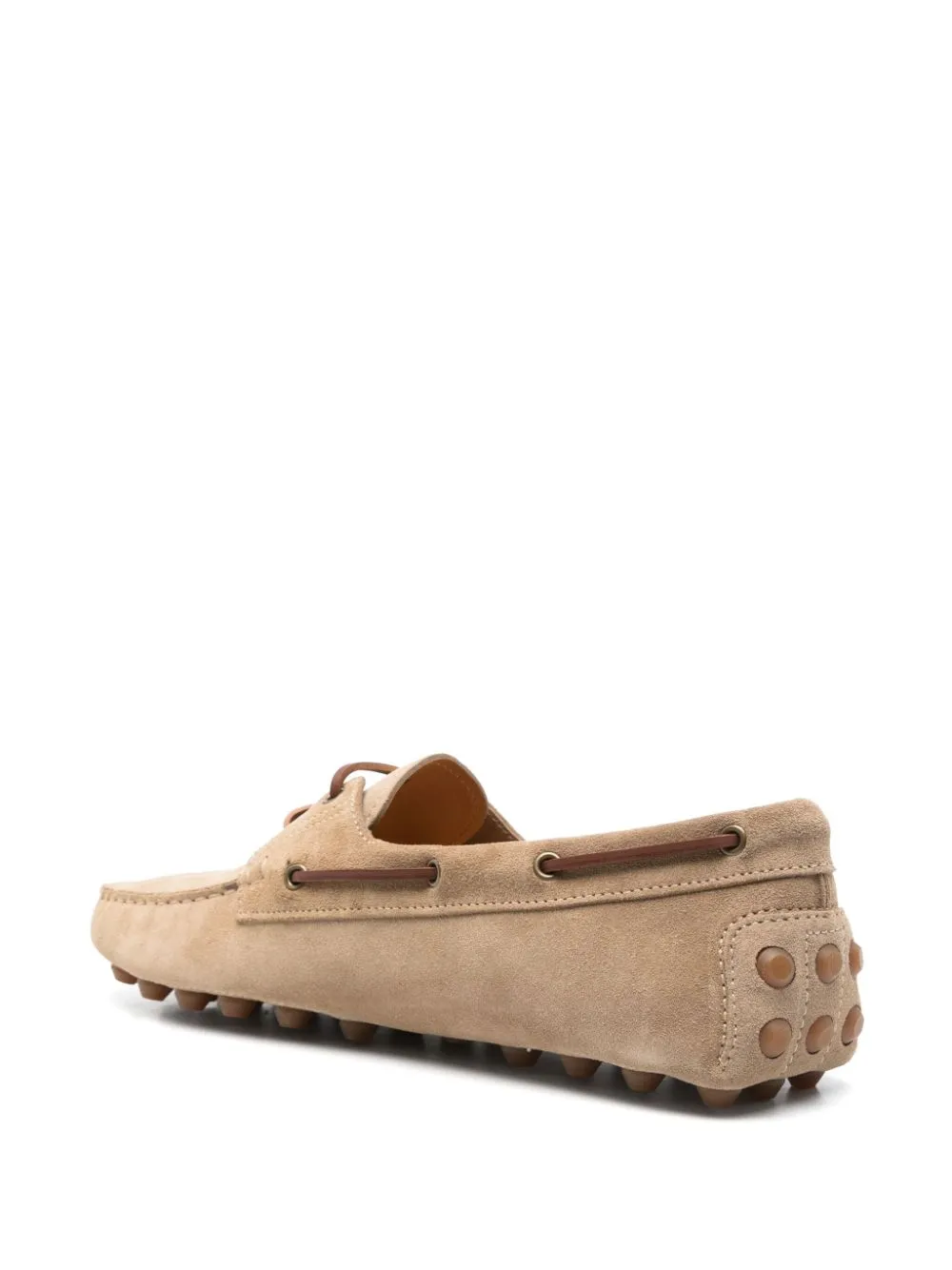 Gommino bubble suede leather loafers