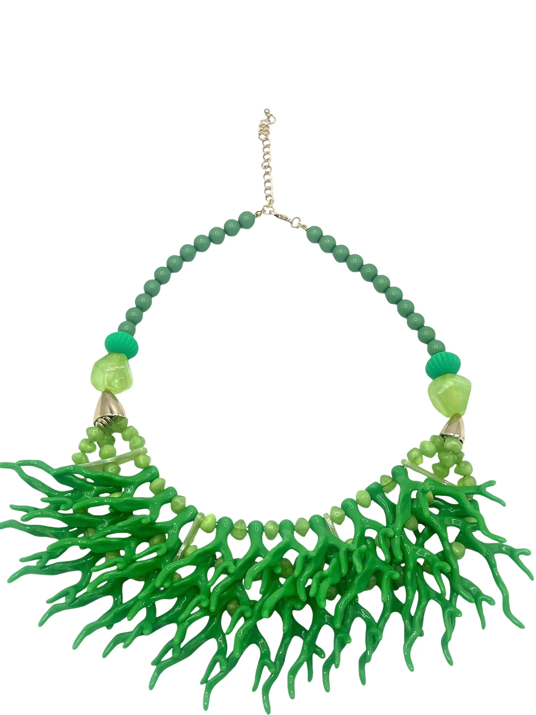 Green Vintage Bead Necklace