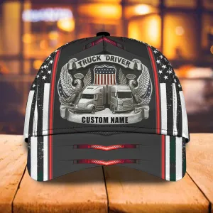 Grumpy Trucker - Personalized Name Cap - Loop- H9h3-297