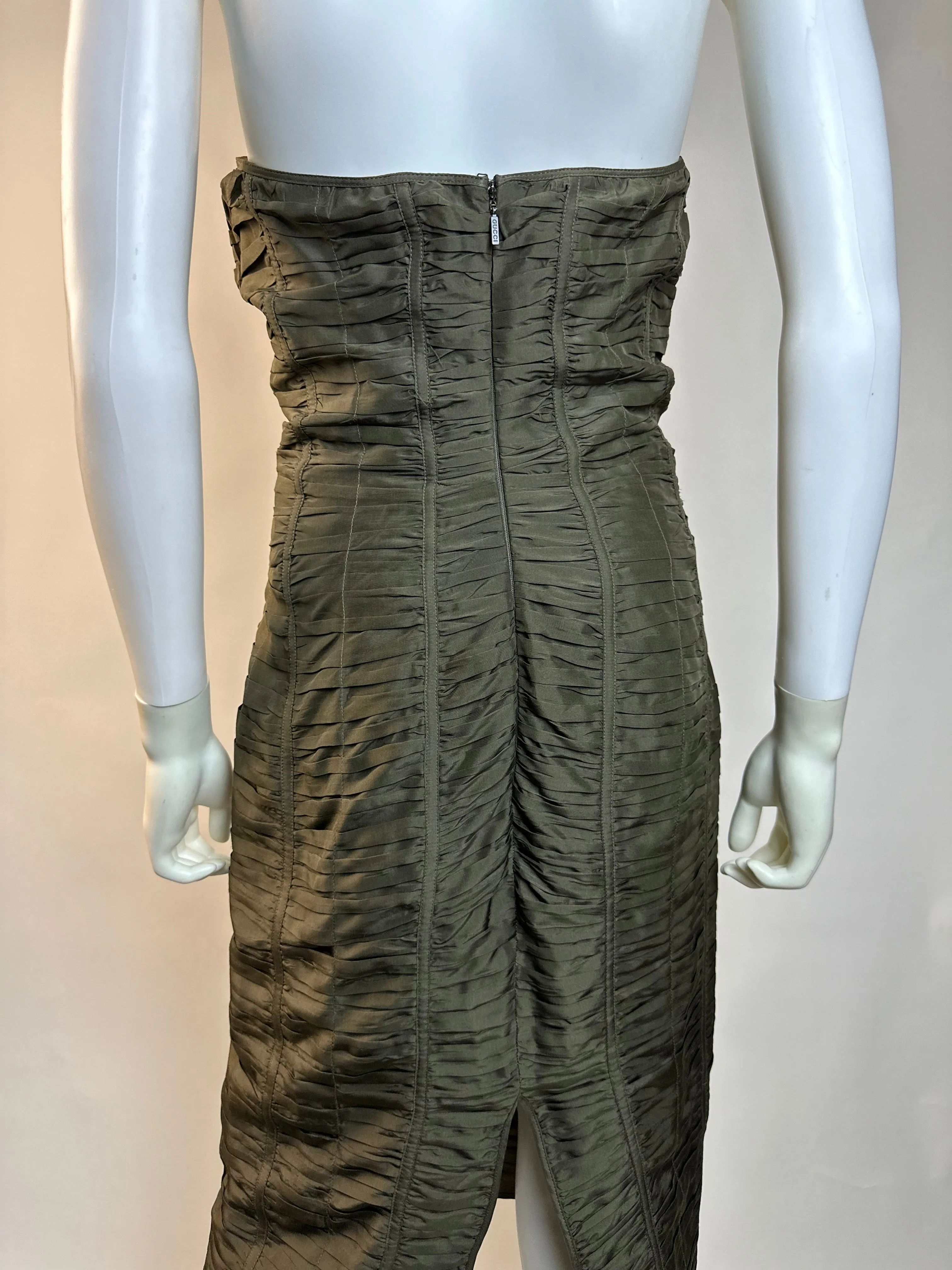 Gucci by Tom Ford SS 2001 Ruched Dress