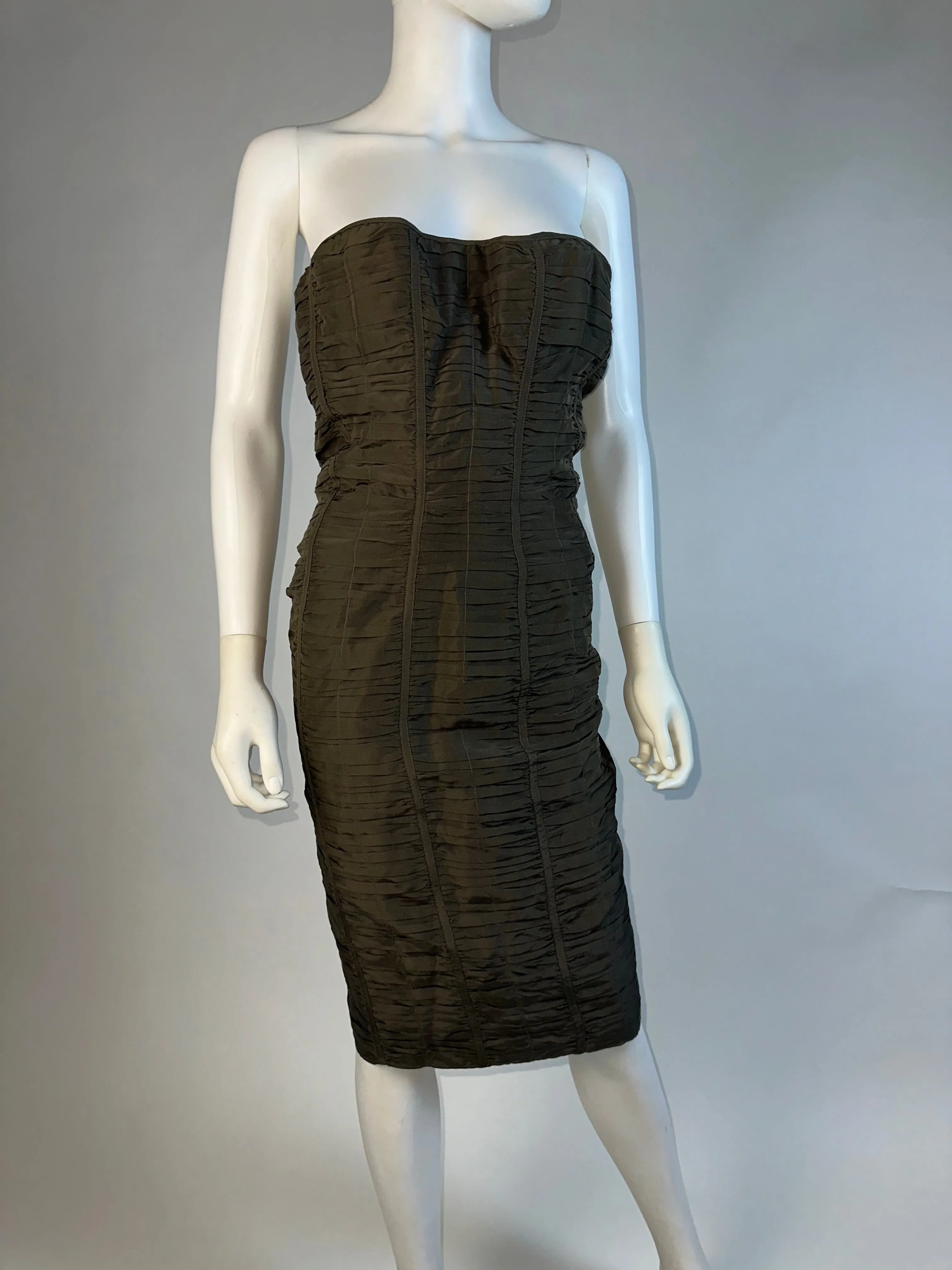 Gucci by Tom Ford SS 2001 Ruched Dress