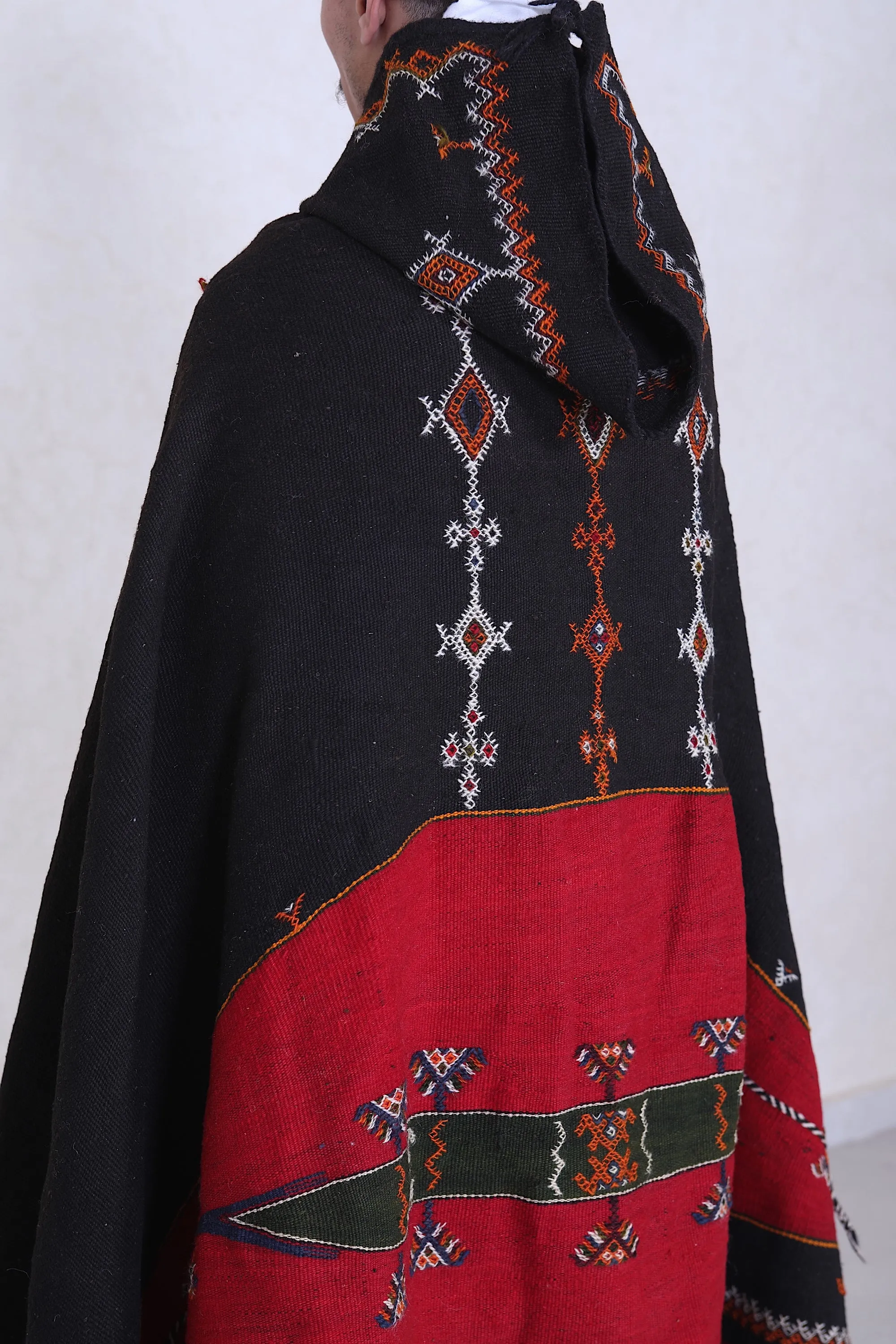 Handmade vintage cape, berber moroccan cape