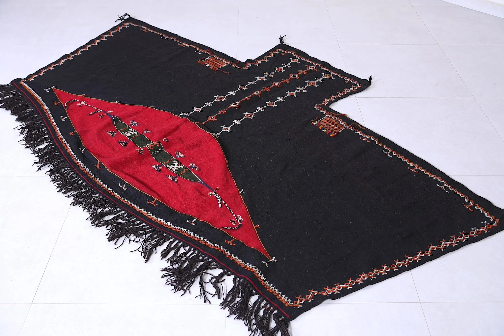 Handmade vintage cape, berber moroccan cape